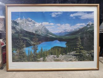 Golden Glass Picture Frame 