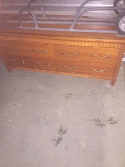 Selling my dresser very nice one scuff on it,