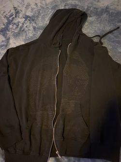 Hot topic Sold out Grey Spiral Skull Mineral Wash Hoodie
