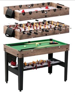 MD SPORTS ....3 IN1 GAMES CENTER... AIR HOCKEY** FOOS BALL **** POOL *****NEW UNOPENED