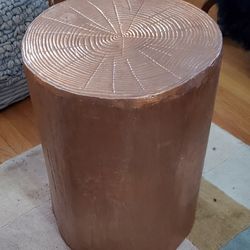 Copper Colored Case Aluminum 18" Tree 🌳 Stump Stand / Table / Stool / Chair