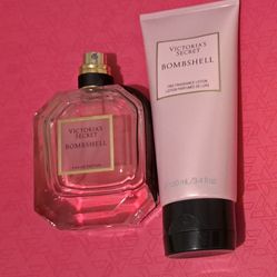 VICTORIA’S SECRET Bombshell Eau de Parfum 1.7 oz & Bombshell Fine Fragrance Lotion 3.4 oz