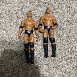 Rock WWE Action Figure Both For 8$