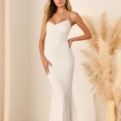 White Lace Wedding Dress