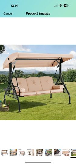 Brad New Canopy Pirch Swing round