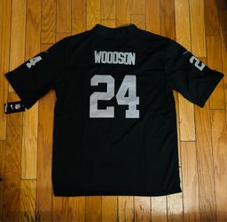 Black raiders Woodson jersey