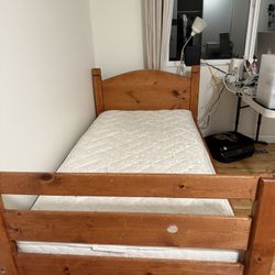 Wooden Twin Bed 