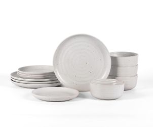 Earth & Clay Ion 12-Piece Dinnerware Set