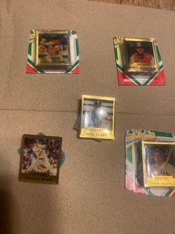 Vintage 90’s MLB Baseball Player Photo Hat Pins Lot of 5