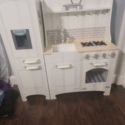 Wooden Kitchen Play Set