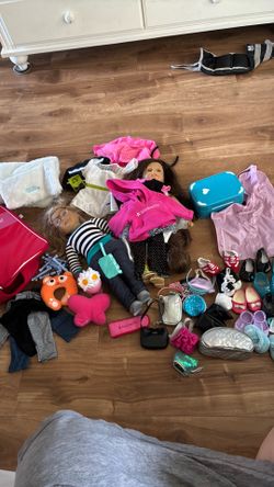 American Girl dolls and accessories