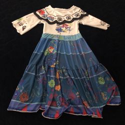 Encanto Madrigal Dress Girls Mirabel Cosplay Kids Princess Costume