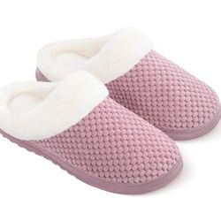 Bergman Kelly USA Women's Scuff Clog Coral Fleece Memory Foam Slippers Indoor / Outdoor House Shoes (Bubbles Collection)