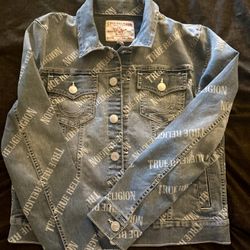 True Religion, Jean Jacket With Logo Print