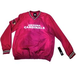 Arizona Cardinals Jacket Windbreaker Sweater Hoodie Size XL