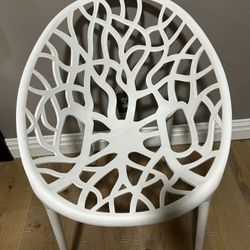 White accent Chair 
