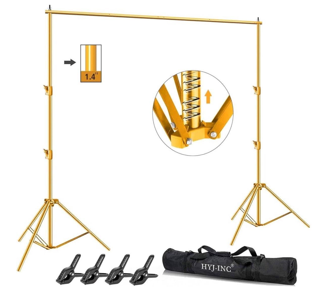 HYJ-INC Back Drop Stand Titanium Gold