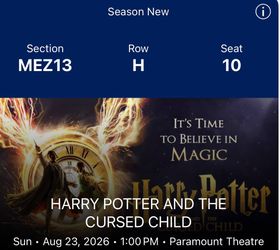 Harry Potter and the Cursed Child Tickets