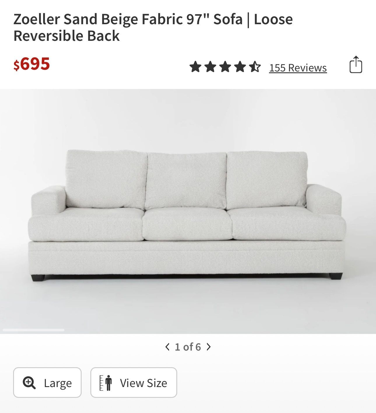 Living Spaces Couch