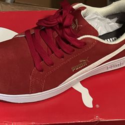 Pumas Work Shoes Size 7 Red Used