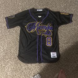 Kobe Bryant Black Mamba Baseball Jersey