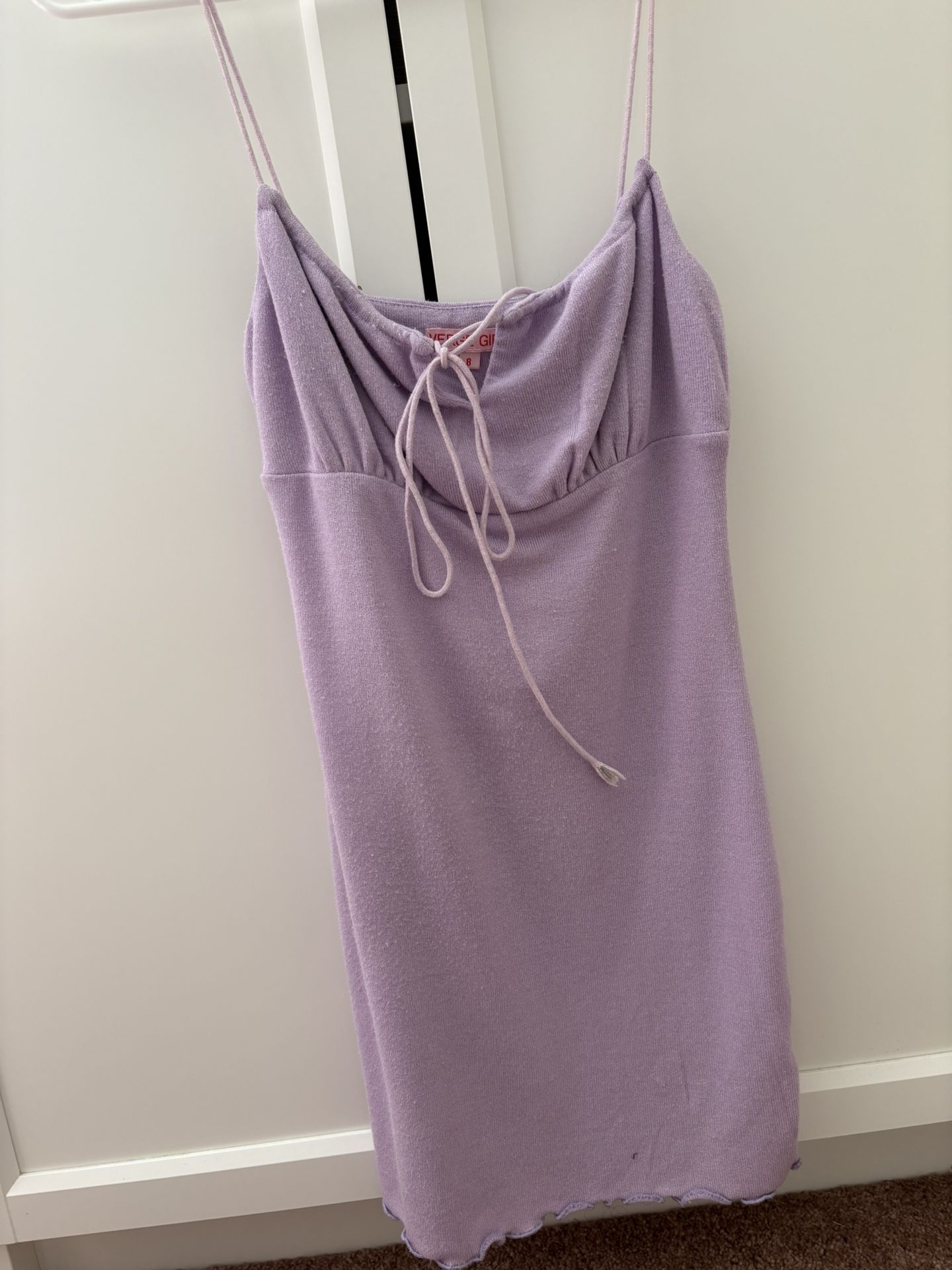 Verge Girl Purple Fitted Mini Dress