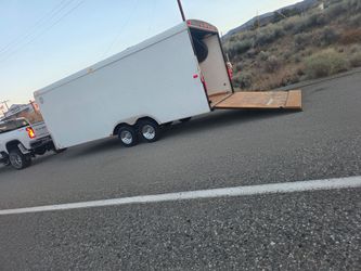 20 ft enclosed trailer car traila