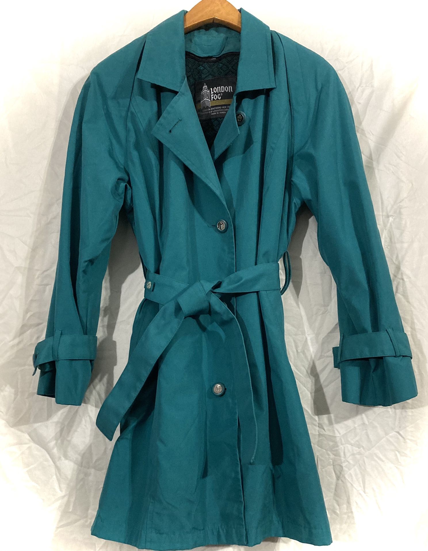 Vintage Teal London Fog Coat/Parka