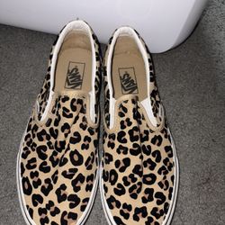 Vans Leopard Slip Ons