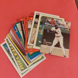 Bo Jackson Lot Of 25 Different Baseball Cards