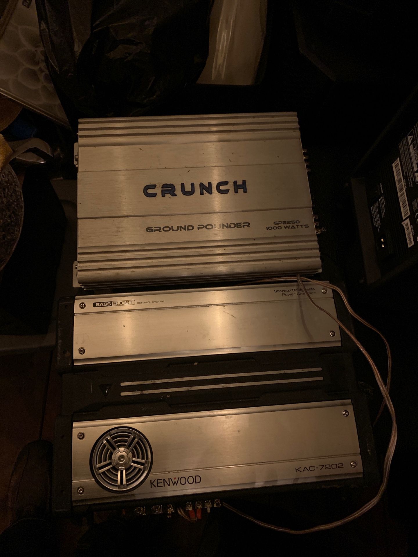Crunch and kenwood amplifier