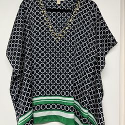 Michael Kors Hanky Style New Geometric Pattern Top S/M