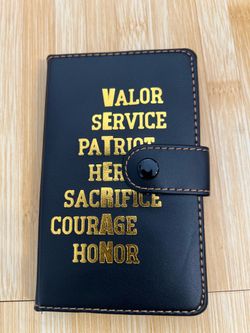 Patriotic faux leather journal /notebook