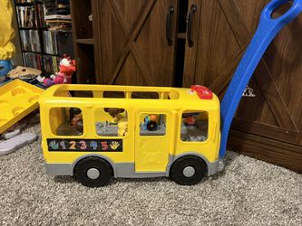 Little People Bus Pull Toy