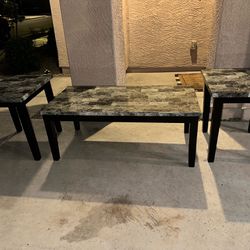 Coffee Table And Side Tables 