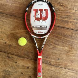 Wilson Steam 99S Tennis Racket, New 