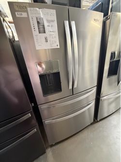 Whirlpool 4 Door stainless steel refrigerator