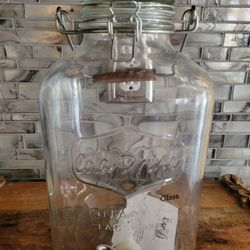 2-Gallon Glass Container With Spout