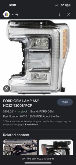 Ford 1-150 2021 Headlight LED (right)