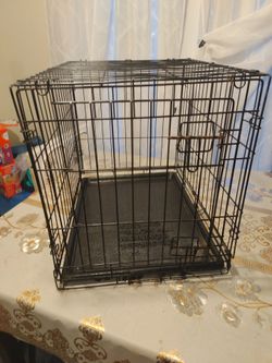 Used  black  Dog  or cat cage
