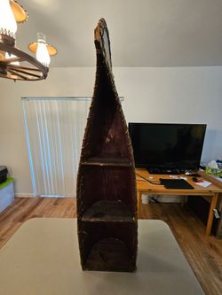 Decorative Birch Canoe Shelf 48 Inch