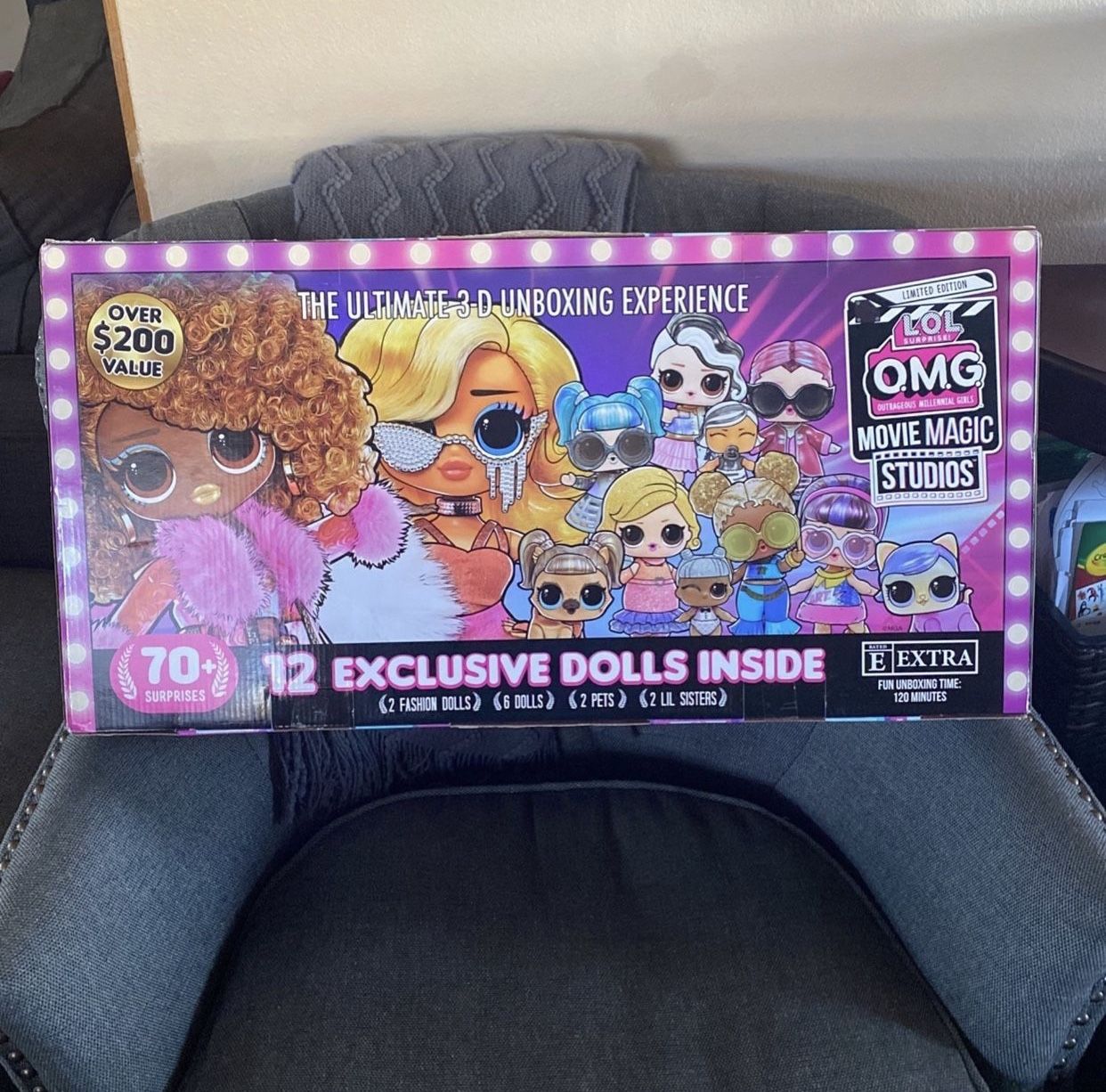 LOL Surprise OMG Movie Magic Studios with 70+ Surprises to unbox, including 12 dolls