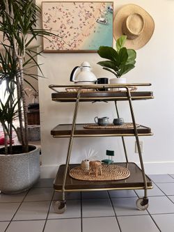 Vintage Rolling Service Cart