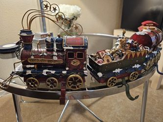 Vintage Christmas Trainset Stocking Holders 