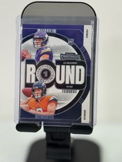 2024 Panini Contenders Round 1 JJ McCarthy / Bo Nix RC #4 Vikings / Broncos ROOKIES! 🔥 🔥
