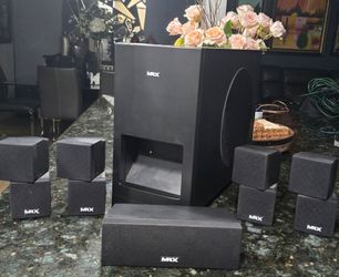 MRX COMPLETE 6 PIECE SMART SURROUND SOUND  HOME THEATER SYSTEM 7.2 / 2600 WATTS