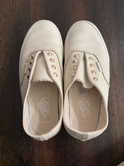 Van Beige Slip Ons