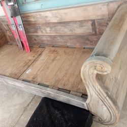 Vintage Classic Hand Carved Bench Needs A Lil Tlc , Asking $50