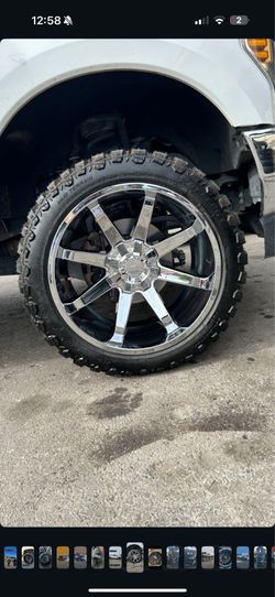 Ford f250 wheels and tires 22x12 with 35”