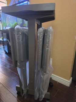 WINSOME Isabelle Foldable Snack Tables with Storage Rack
